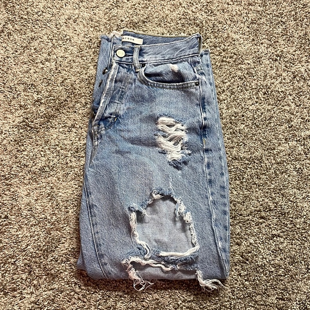 Ripped straight leg Pacsun jeans